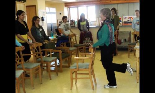 Dr. Logsdon training Serendipity staff and CBHRS researchers