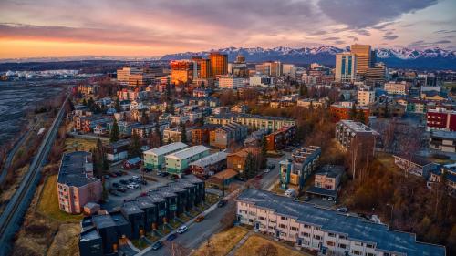 Scenic view of Downtown Anchorage